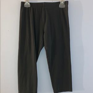 Dark grey cropped leggings